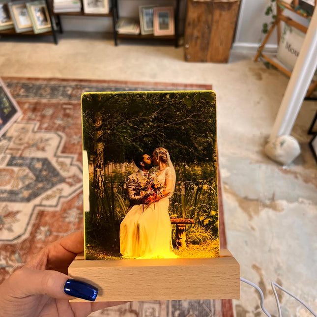 LED Personalised Photo LampFramesBoho Photo