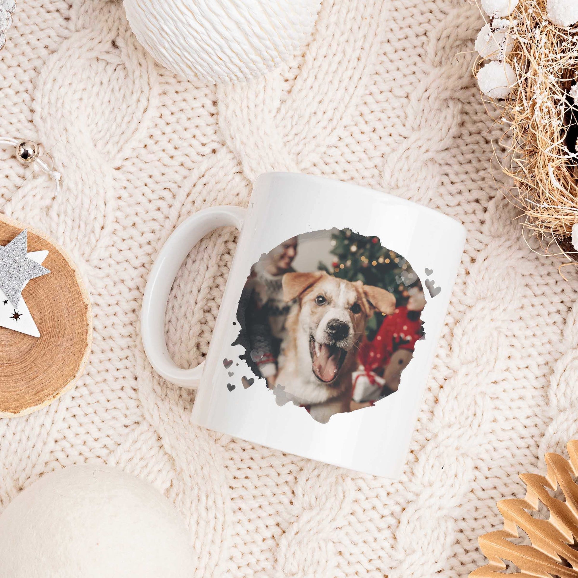 Merry Christmas - Personalised Photo Mug - Boho Photo