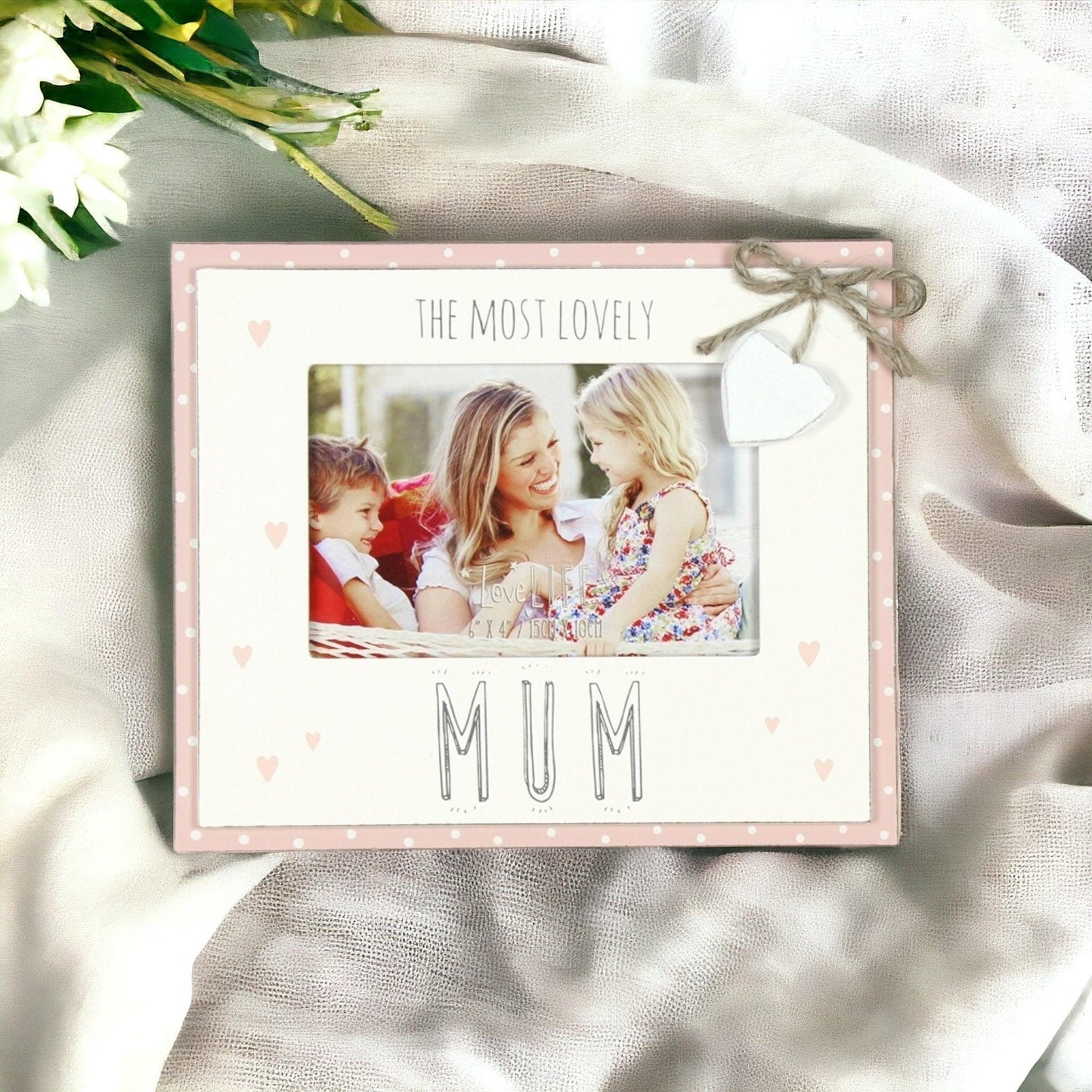 Most Lovely Mum Frame - 4x6in (10x15cm) - Boho Photo