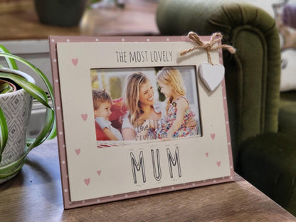 Most Lovely Mum Frame - 4x6in (10x15cm) - Boho Photo