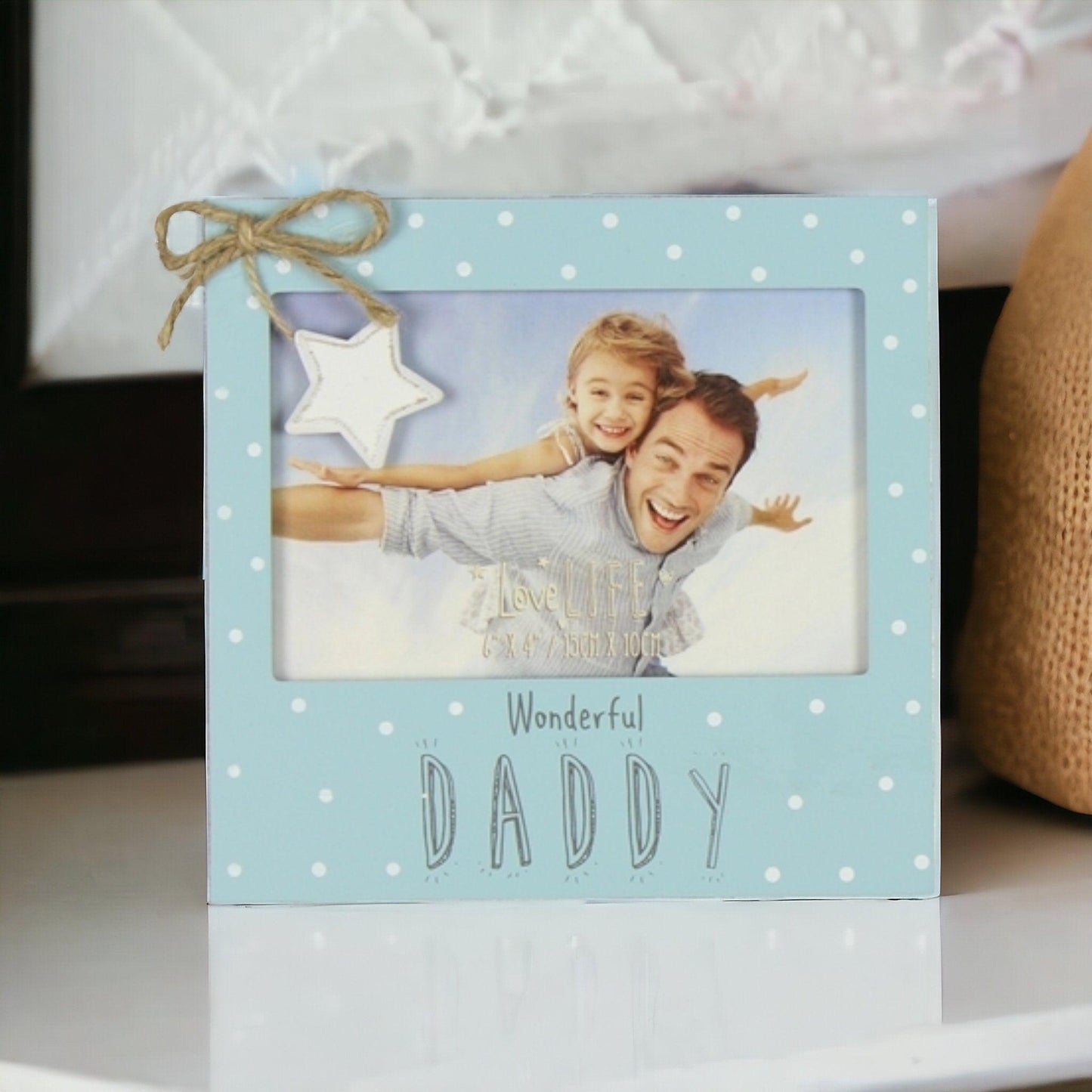 Most Wonderful Daddy Frame - 6x4in (15x10xm) - Boho Photo