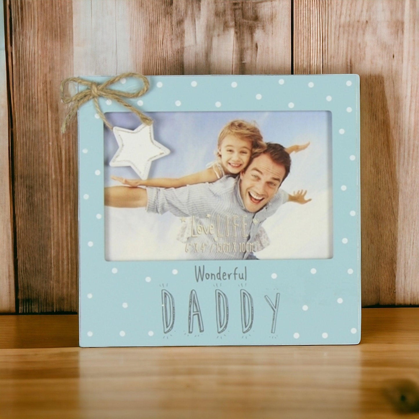 Most Wonderful Daddy Frame - 6x4in (15x10xm) - Boho Photo