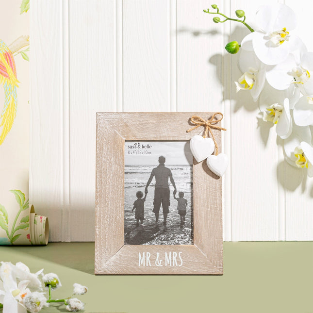 Mr and Mrs Heart Frame6x4 FrameBoho Photo
