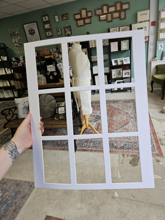 Multi Aperture Mounts - White - 20x16 for image size 6x4 (x9)Multi Ap MountBoho Photo