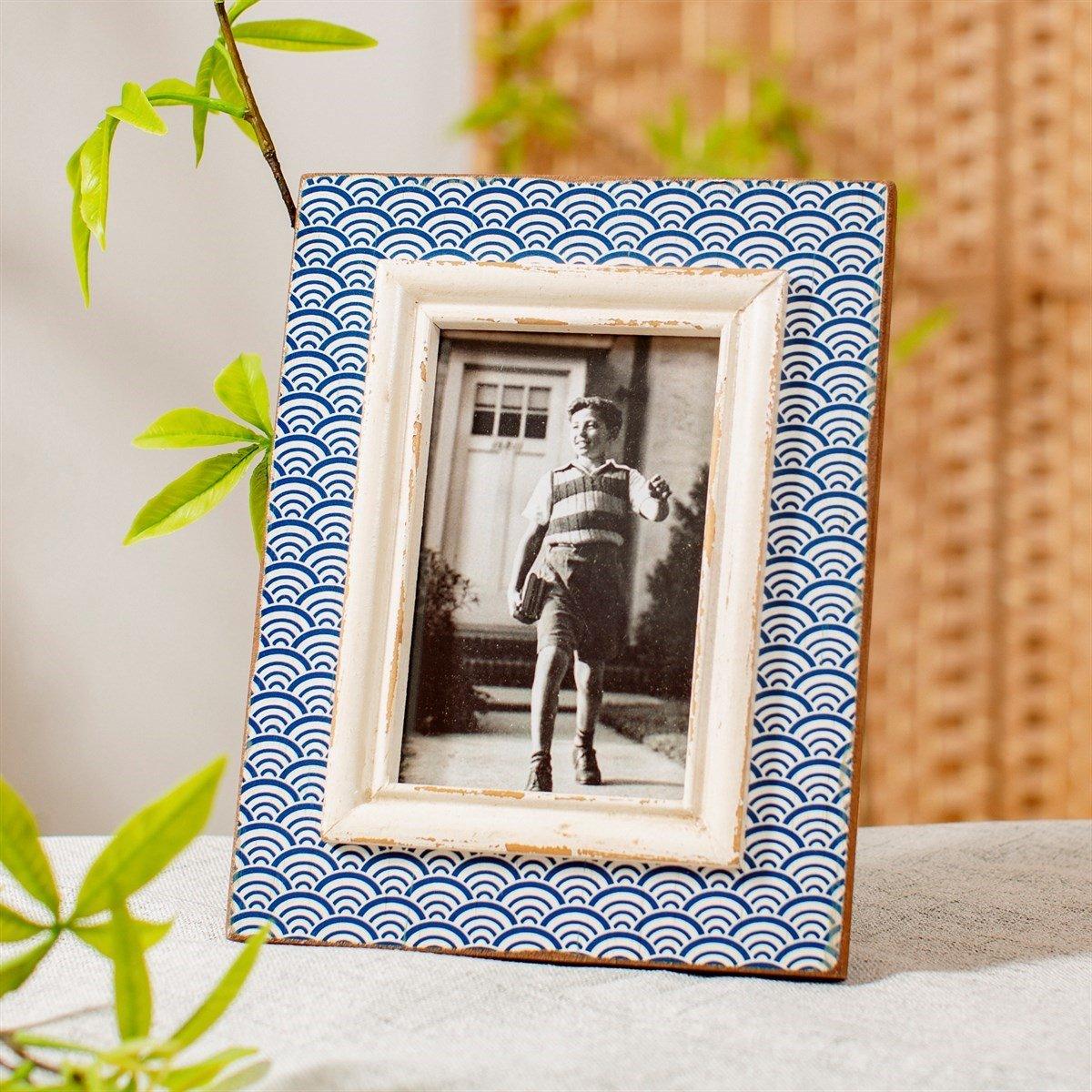 Blue Wave Photo Frame - 4x6in (10x15cm)Photo FrameBoho Photo