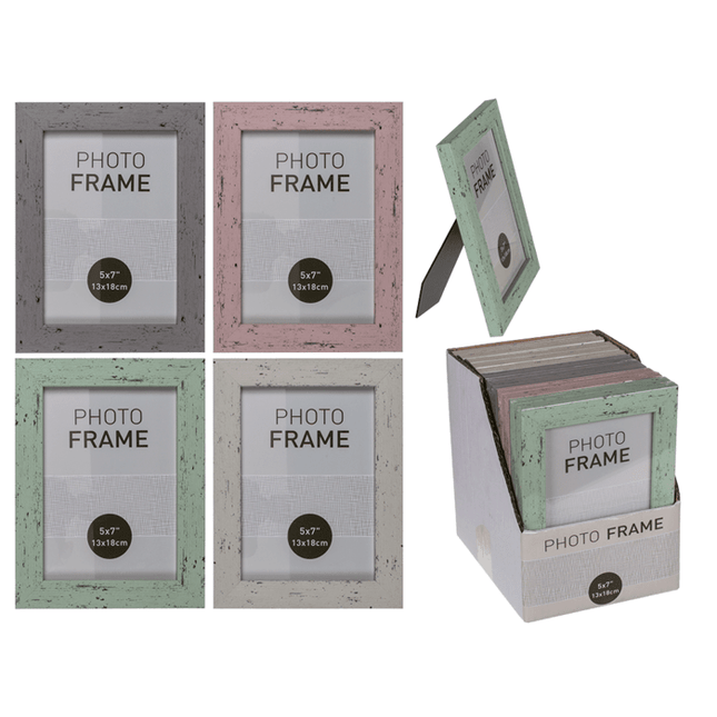 Pastel-Coloured Plastic Photo Frame 7x5"Boho Photo