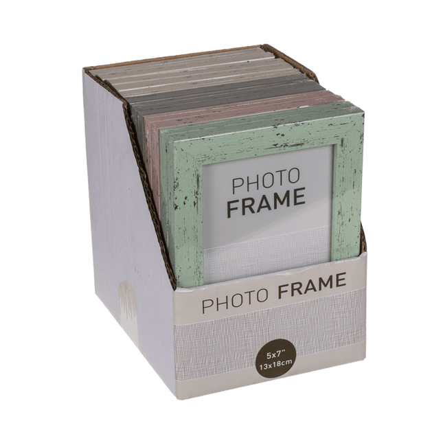 Pastel-Coloured Plastic Photo Frame 7x5"Boho Photo