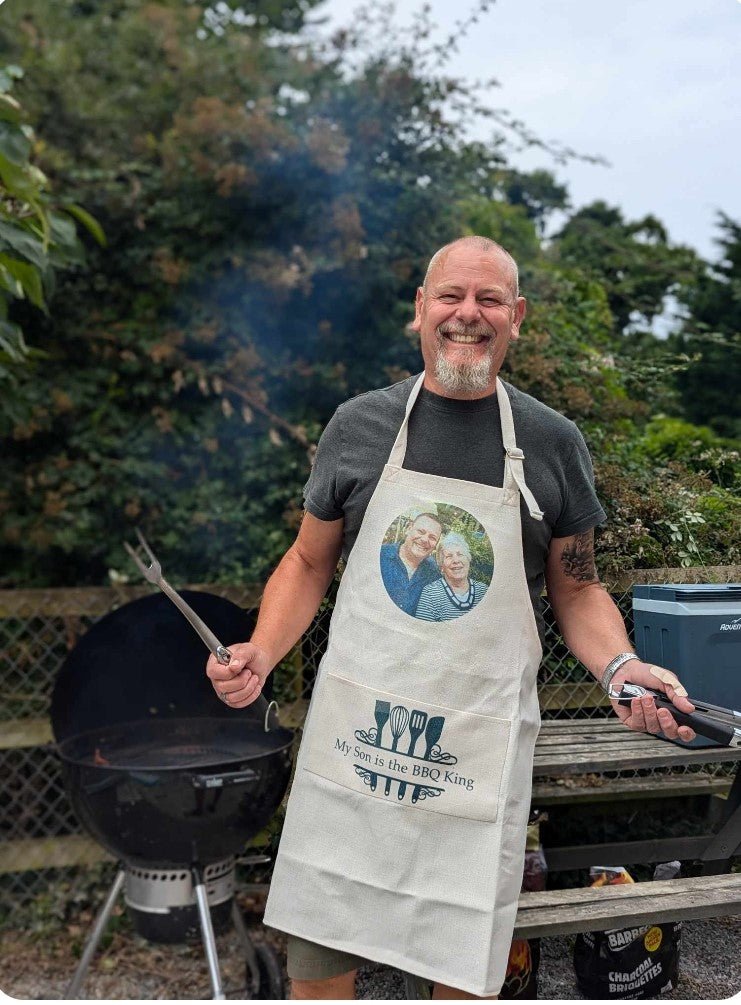 Personalised Apron with Pocket - Optional TextApronBoho Photo