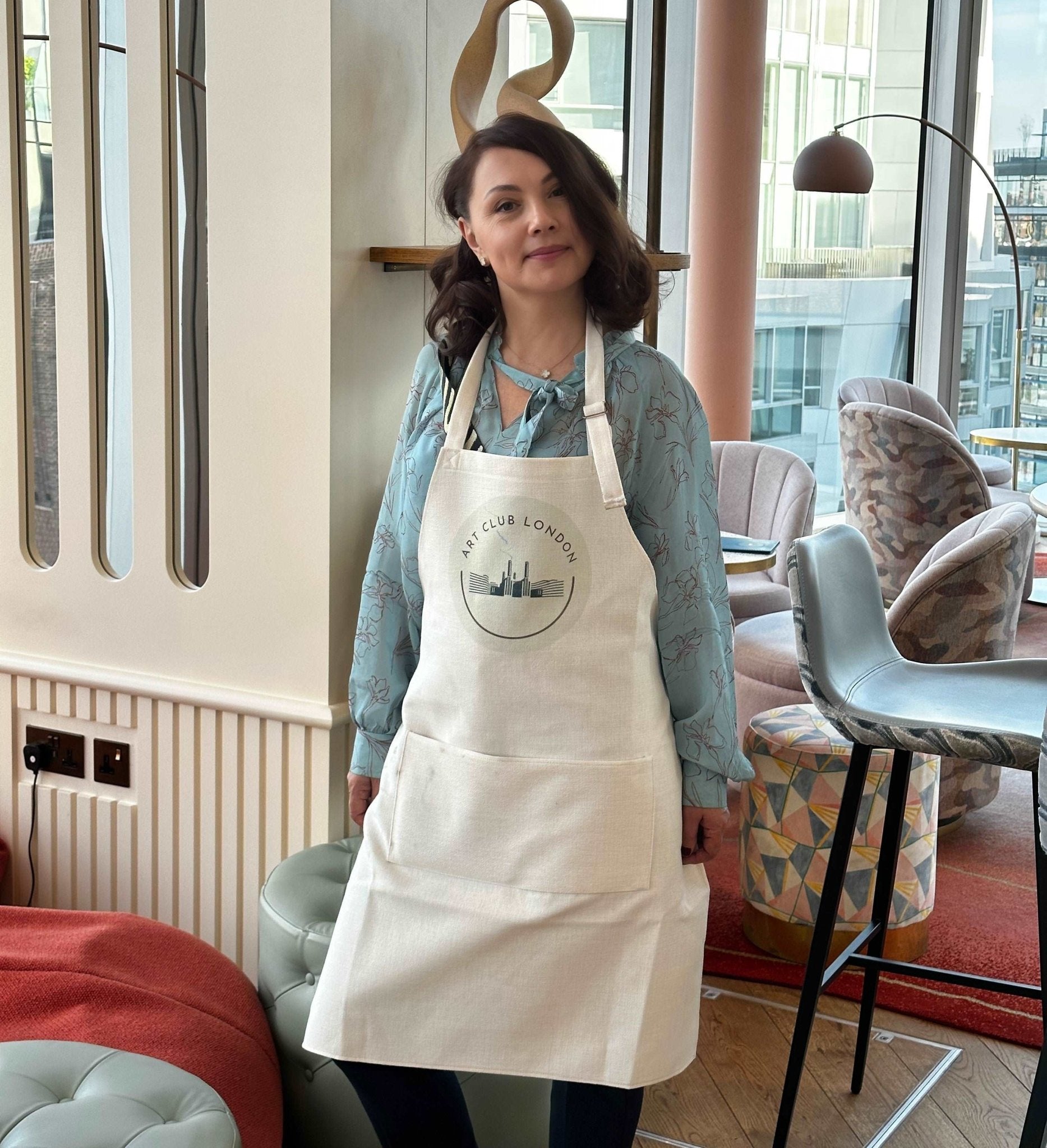 Personalised Apron with Pocket - Optional TextApronBoho Photo