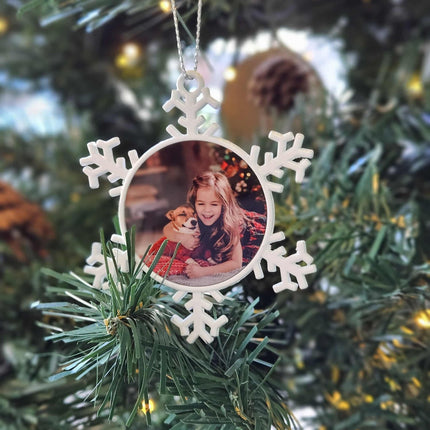 Personalised Metal Snowflake - Double sided Christmas Tree DecorationChristmas DecorationBoho Photo