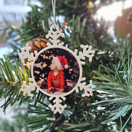 Personalised Metal Snowflake - Double sided Christmas Tree DecorationChristmas DecorationBoho Photo