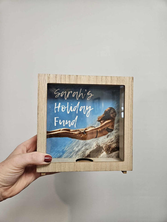 Personalised Money Bank BoxPhoto GiftsBoho Photo