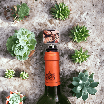 Personalised Wine Bottle StopperPhoto GiftsBoho Photo