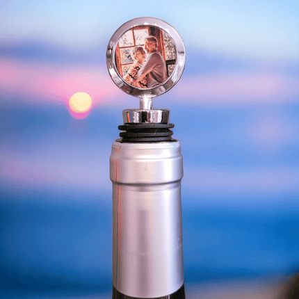 Personalised Wine Bottle StopperPhoto GiftsBoho Photo