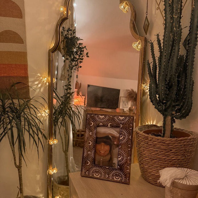 Photo Frame Mango Wood Moon Design - 6x4FramesBoho Photo