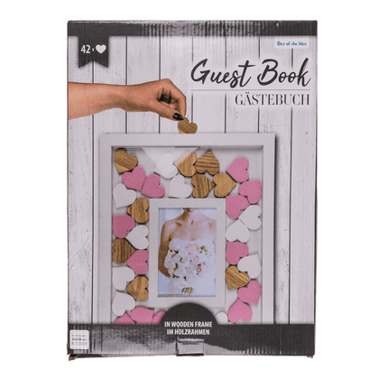 Photo Frame - Wedding Guest Book with heartsFramesBoho Photo