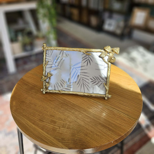 Photo Frame with Gold Mushrooms Landscape6x4 FrameBoho Photo