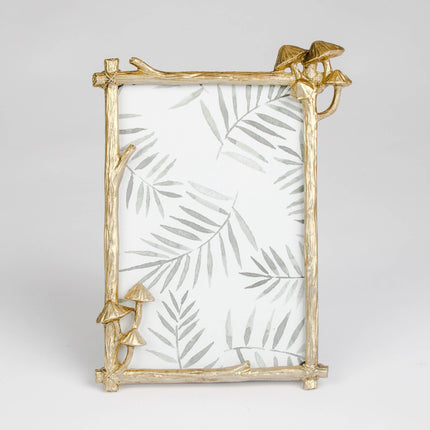 Photo Frame with Gold Mushrooms Portrait6x4 FrameBoho Photo
