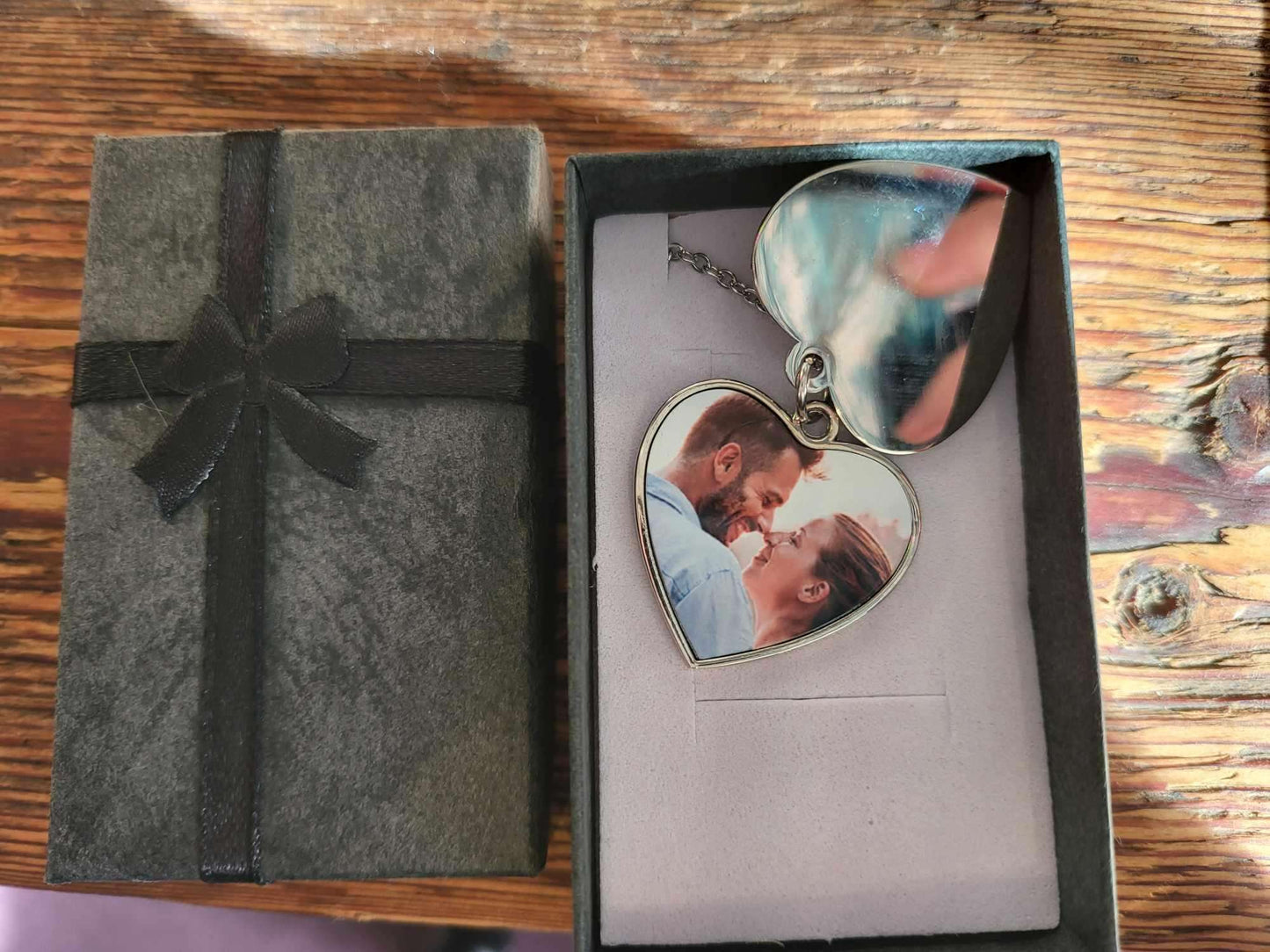 Photo Locket - Heart Necklace - Boho Photo