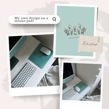 Photo Mouse Mat (text optional)Photo GiftsBoho Photo