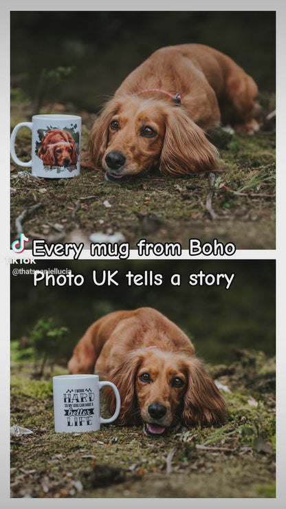 Dog Work - Personalised Photo Mug