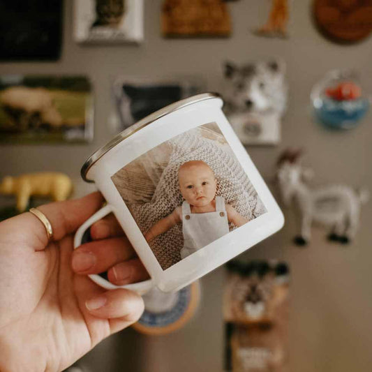 Rectangle Photo - Personalised Camping Cup - Boho Photo