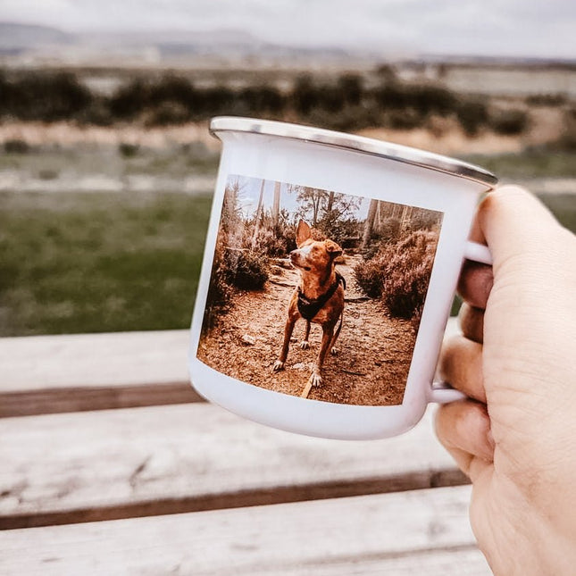 Rectangle Photo - Personalised Camping CupPhoto GiftsBoho Photo