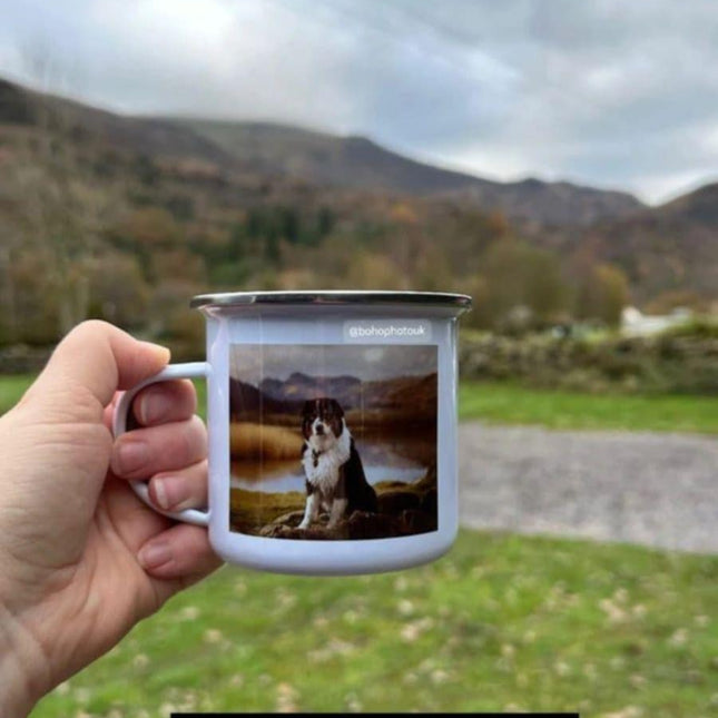 Rectangle Photo - Personalised Camping CupPhoto GiftsBoho Photo