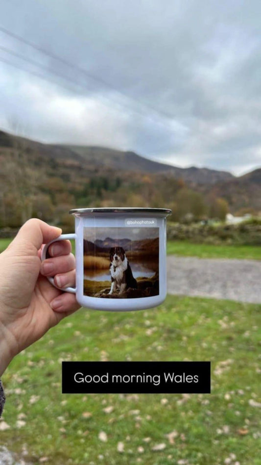 Rectangle Photo - Personalised Camping CupPhoto GiftsBoho Photo