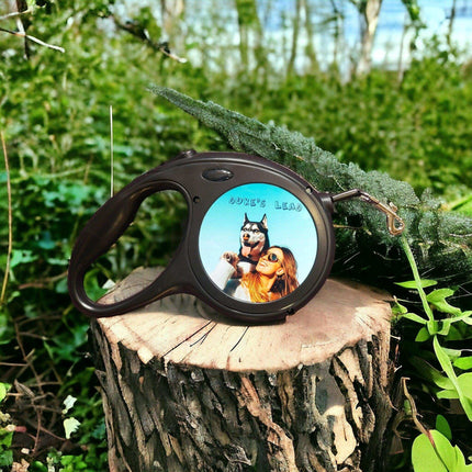 Retractable Dog Lead - Large - BlackDog LeadsBoho Photo