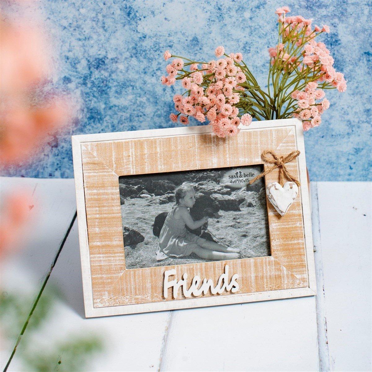 Rustic Heart Friends Photo Frame - Boho Photo