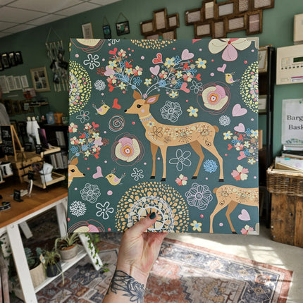 Self Adhesive Floral Deer Photo AlbumPhoto AlbumsBoho Photo