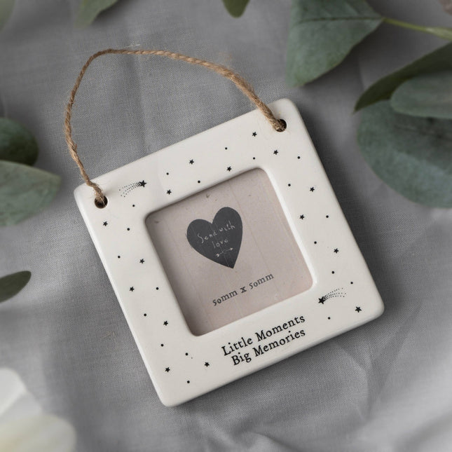 Send With Love 'Little Moments' Mini Ceramic Photo FrameMini Hanging FramesBoho Photo