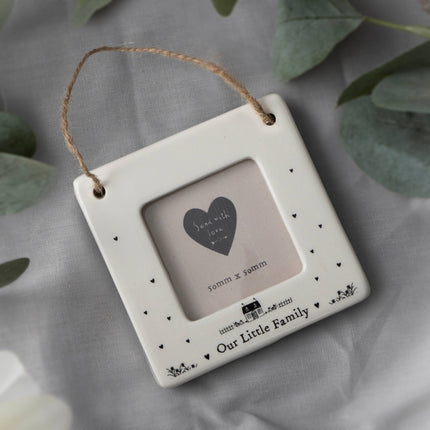 Send With Love 'Our Family' Mini Ceramic Photo FrameMini Hanging FramesBoho Photo