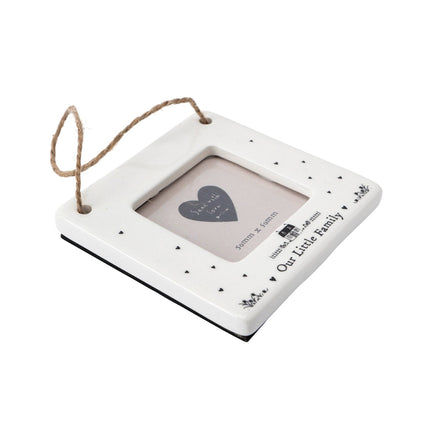 Send With Love 'Our Family' Mini Ceramic Photo FrameMini Hanging FramesBoho Photo