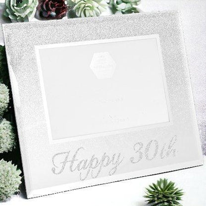 Silver Glitter Milestone Frame - 21st, 30th, 50th, 60th - Boho Photo