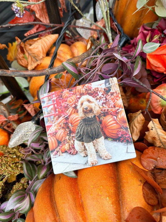 Square Personalised Photo Coaster - Boho Photo