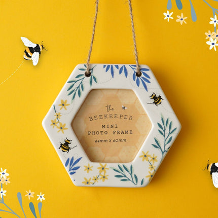 The Beekeeper Mini Ceramic Hanging Photo FrameMini Hanging FramesBoho Photo