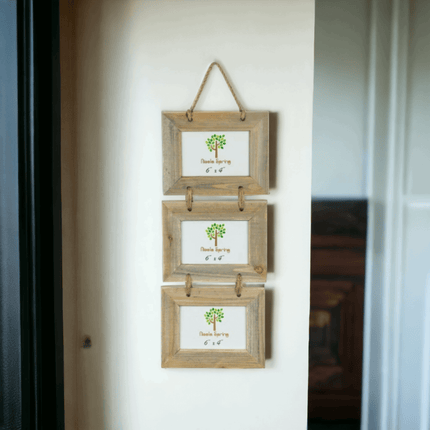 Triple Driftwood Photo Frame - 7x5in (18x13cm)FramesBoho Photo