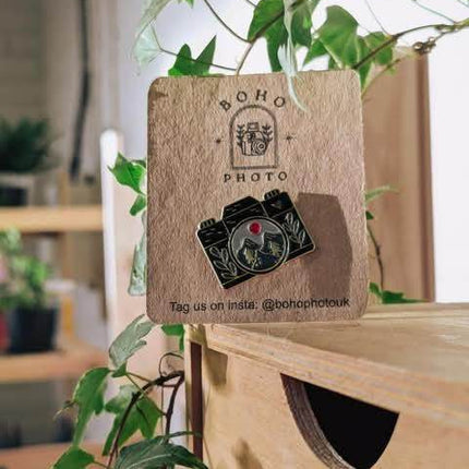 Vintage Camera Pin Badge BroochBoho Photo