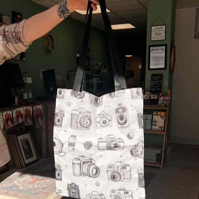 Vintage Camera Tote BagTote BagBoho Photo
