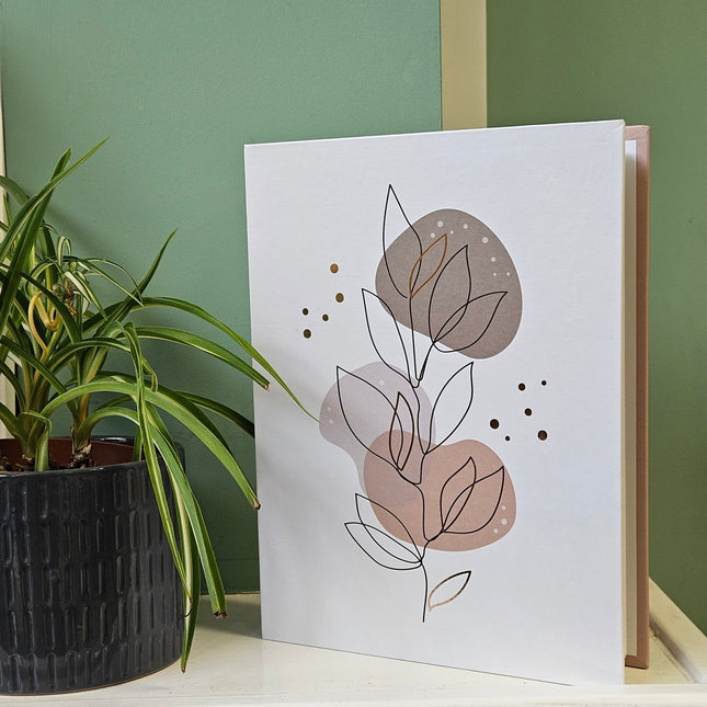 White Boho Art Photo Album - 200 - 6x46x4 Photo AlbumsBoho Photo