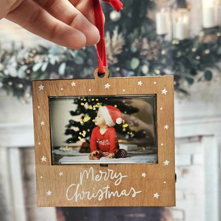 Wooden Christmas Tree Decoration - With PhotoSeasonal & AccessoriesBoho Photo