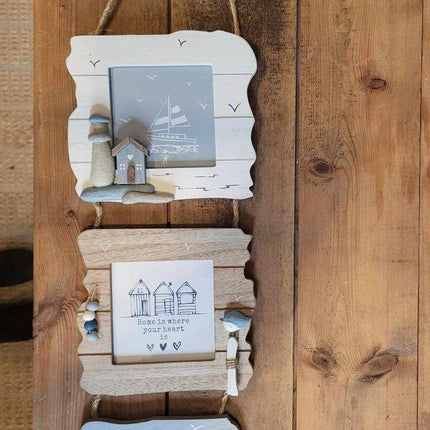 3 Piece Wooden Coastal Frame - Boho Photo