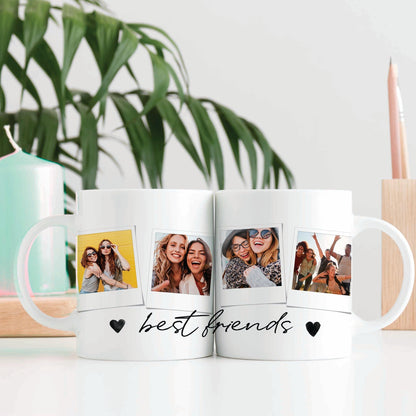 Best Friends Polaroid - Personalised Photo Mug - Boho Photo