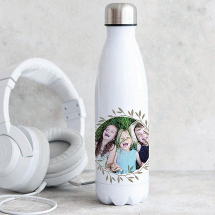 Circle Leaf - Personalised Reusable Water Bottle - Boho Photo