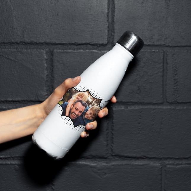 Comic Personalised Photo Gift - Water Bottle - Boho Photo