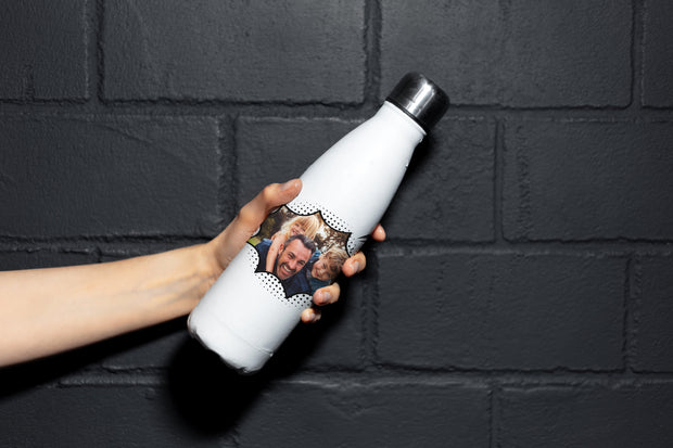Comic Personalised Photo Gift - Water Bottle - Boho Photo