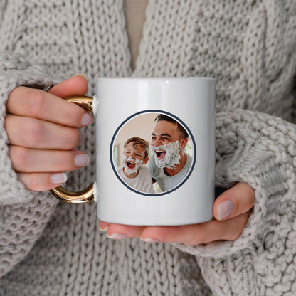 Dads with Beards - Personalised Photo Mug - Boho Photo