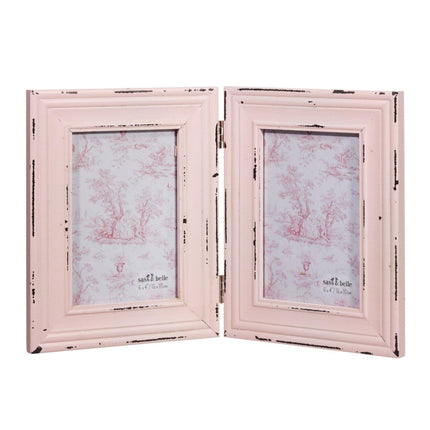 Delilah Double Photo Frame Pink - 4x6in (10x15cm) - Boho Photo